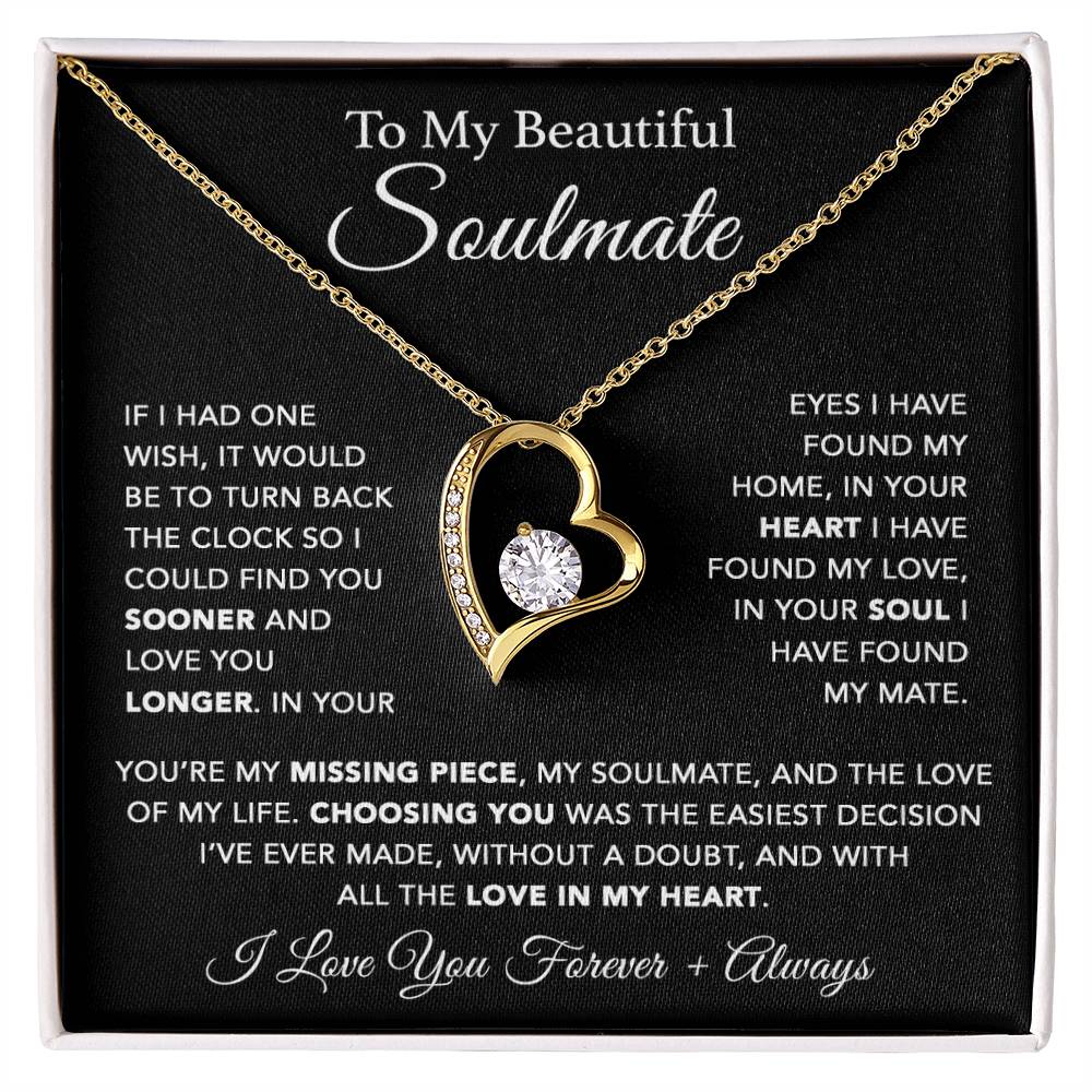 To My Soulmate Necklace, Soulmate Gift, Gift For Girlfriend, Christmas Gift 10_1