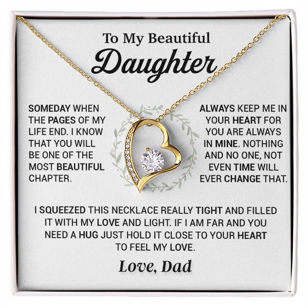 To My Daughter Necklace, Gift for Daughter from Dad, Daughter Father Necklace 4_11