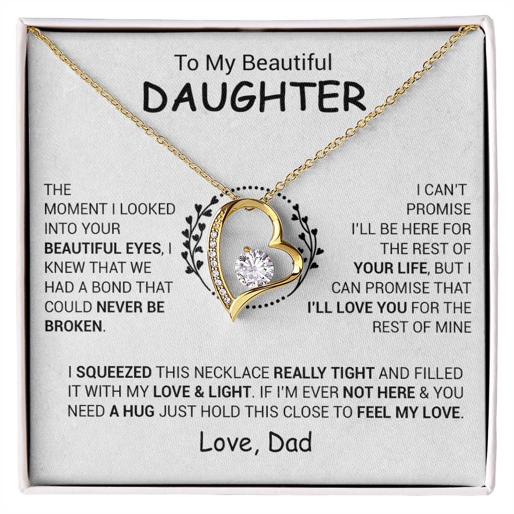 To My Daughter Necklace, Daughter Father Necklace, Daughter Gift From Dad 3_12