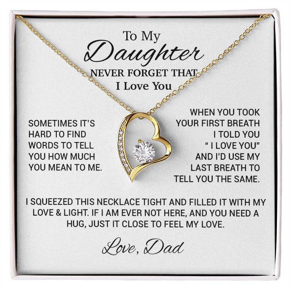 To My Daughter Necklace, Daughter Father Necklace, Daughter Gift From Dad 17_10