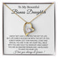 To My Bonus Daughter Necklace, Gift for Bonus Daughter, Step Daughter Birthday