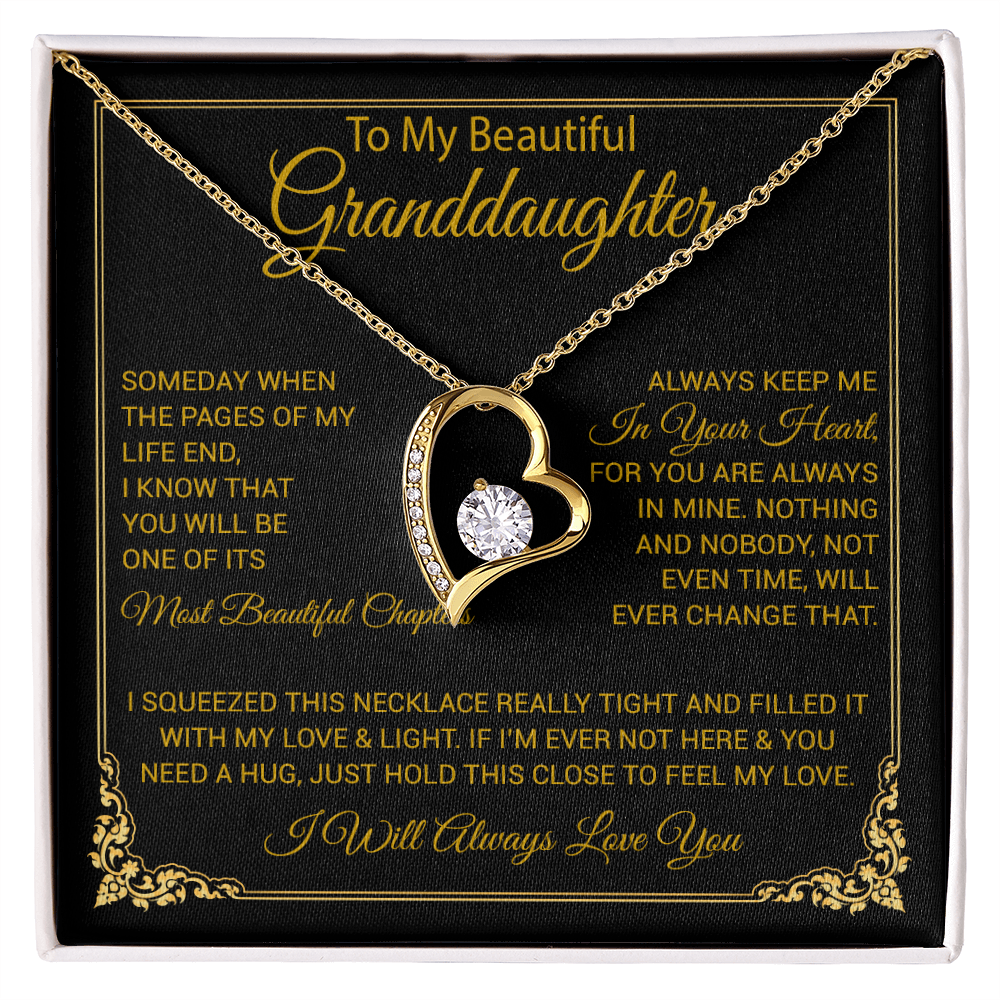 To My Granddaughter Necklace, Granddaughter Gift from Grandma, Christmas Gift 27_8