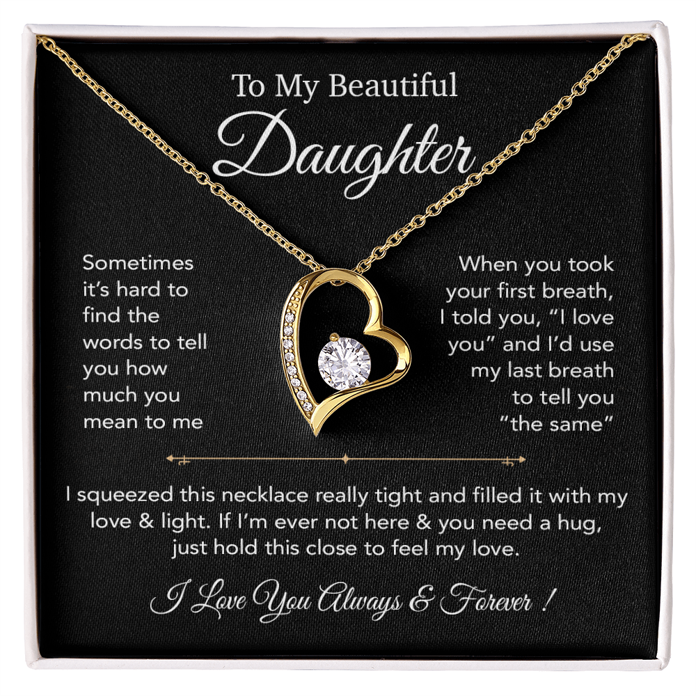 To My Daughter Necklace, Gift for Daughter from Dad,Daughter Father Necklace 23_12