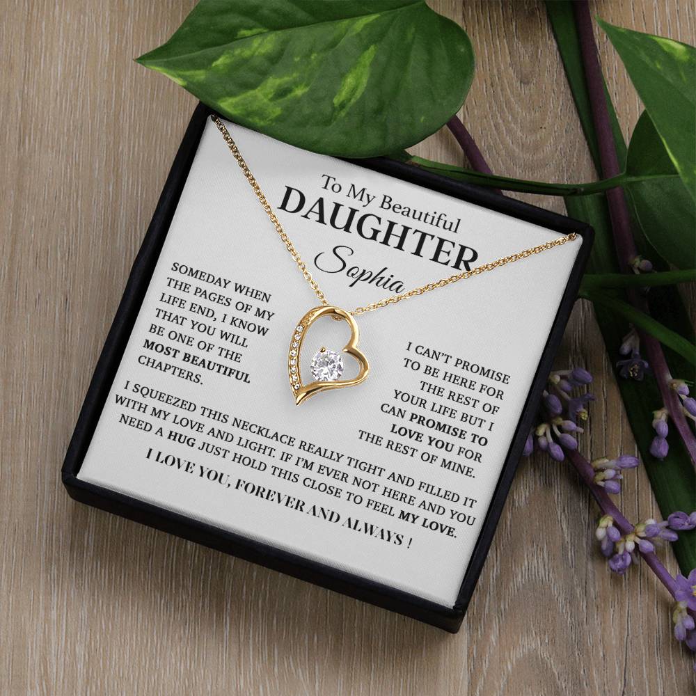 Custom To My Daughter Necklace, Mother Daughter Gifts, Daughter Necklace