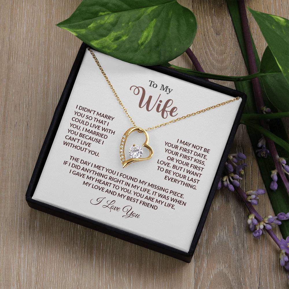 To My Wife Necklace, Wife Gift From Husband, Wife Husband Necklace, Christmas Gift 18_9