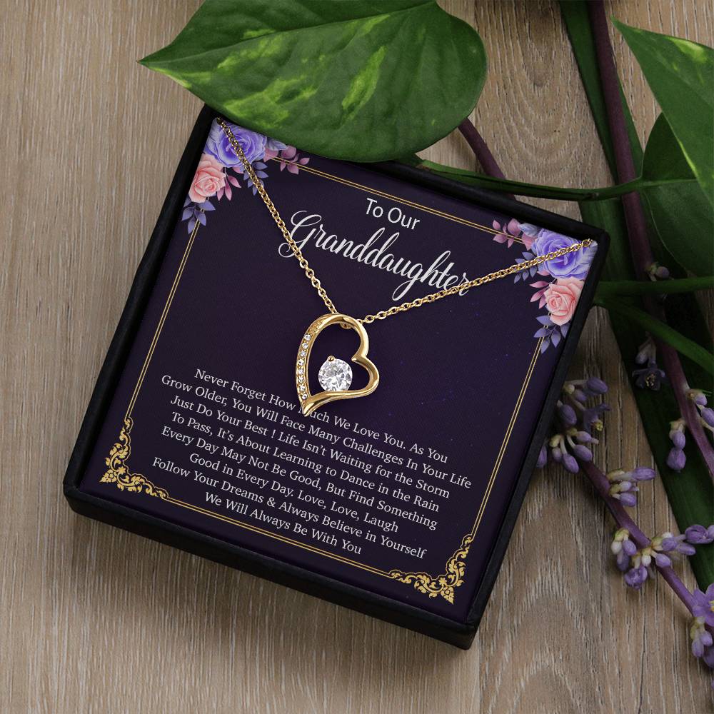 To Our Granddaughter Necklace, Birthday Gift For Granddaughter, Jewelry Gift