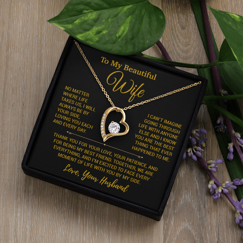 To My Wife Necklace, Christmas Gifts For Women, Anniversary Gift For Wife 26_12_Gold