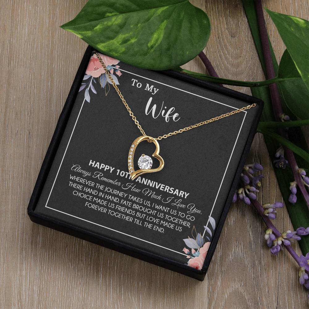 10th Anniversary Gift For Wife Necklace, 10 Year Anniversary, 10th Wedding Gift _28_8