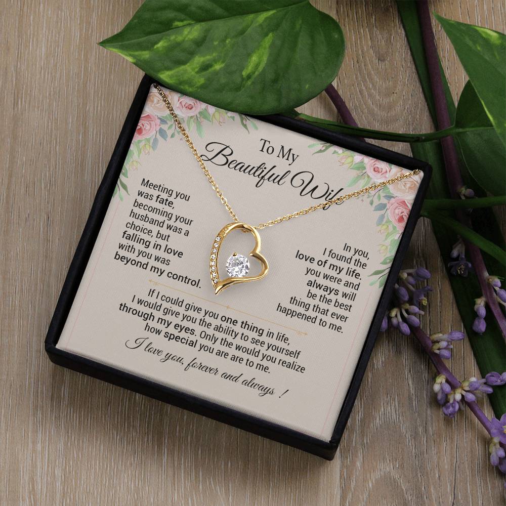 To My Wife Necklace, Anniversary Gift For Wife, Christmas Gifts