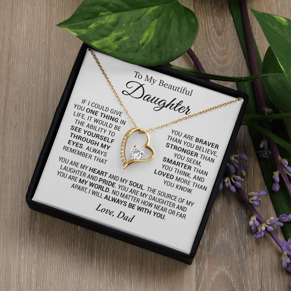 To My Daughter Necklace, Daughter Father Necklace, Daughter Gift From Dad 7_12