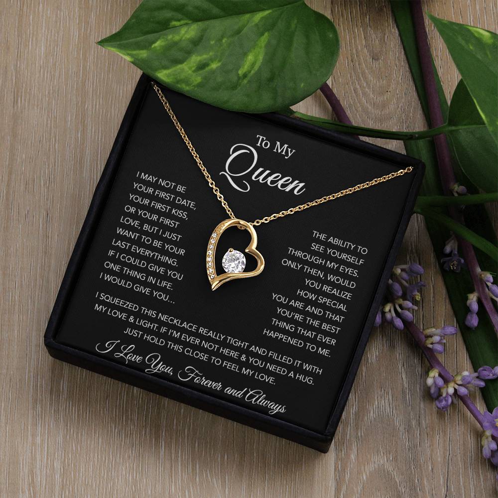 To My Queen Necklace, Anniversary Gift For Wife, Girlfriend Necklace, Birthday Gift For Wife 20_1
