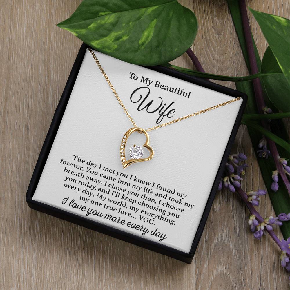 To My Wife Necklace, Gift From Husband, Anniversary Jewelry Gifts Wife 22_3