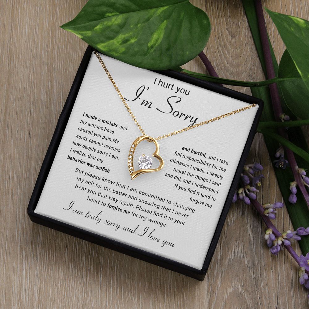 Apology Gift for Her Necklace, Apology Necklace gift, Forgiveness Gift For Wife
