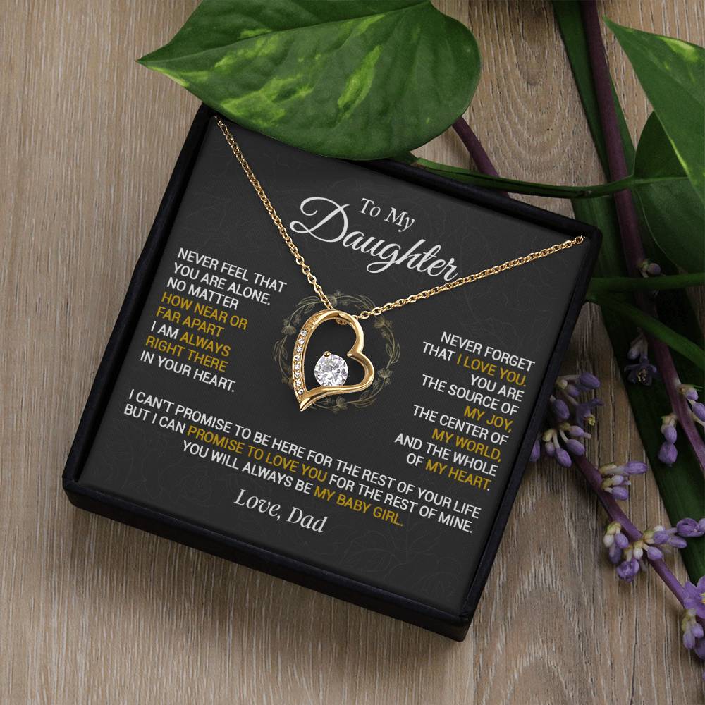 To My Daughter Necklace, Gift for Daughter from Dad, Daughter Father Necklace 23_1