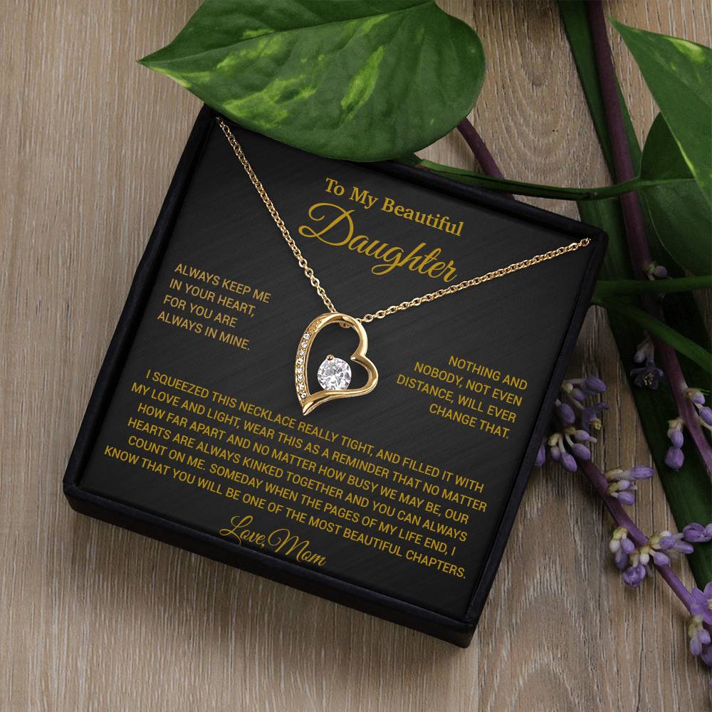 To My Daughter Necklace, Daughter Mother Necklace, Daughter Gift From Mom 9_6_Gold