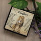 To My Daughter Lion Necklace, Daughter Birthday Gift, Lion Dad Gift