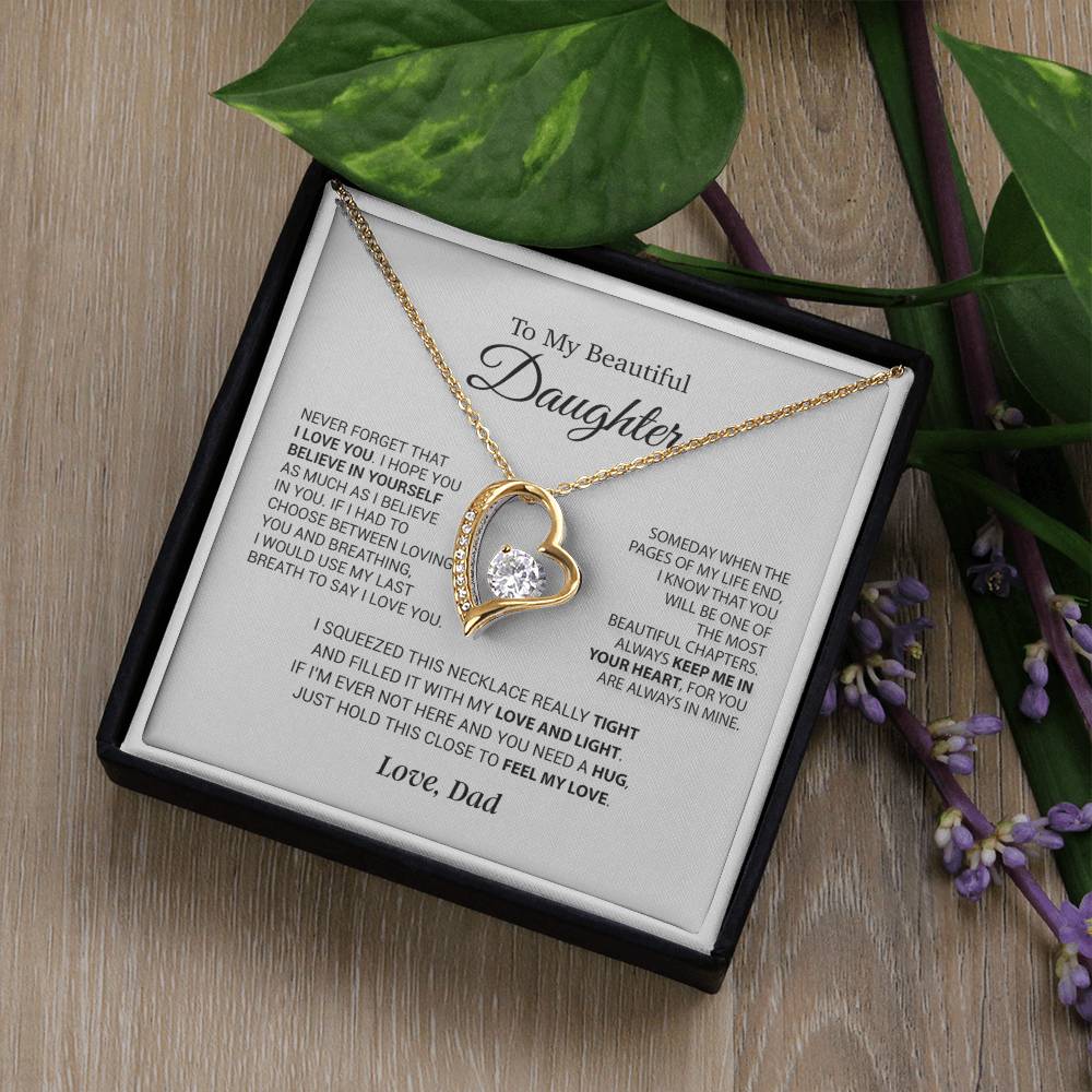 To My Daughter Necklace, Daughter Father Necklace, Daughter Gift From Dad 6_9