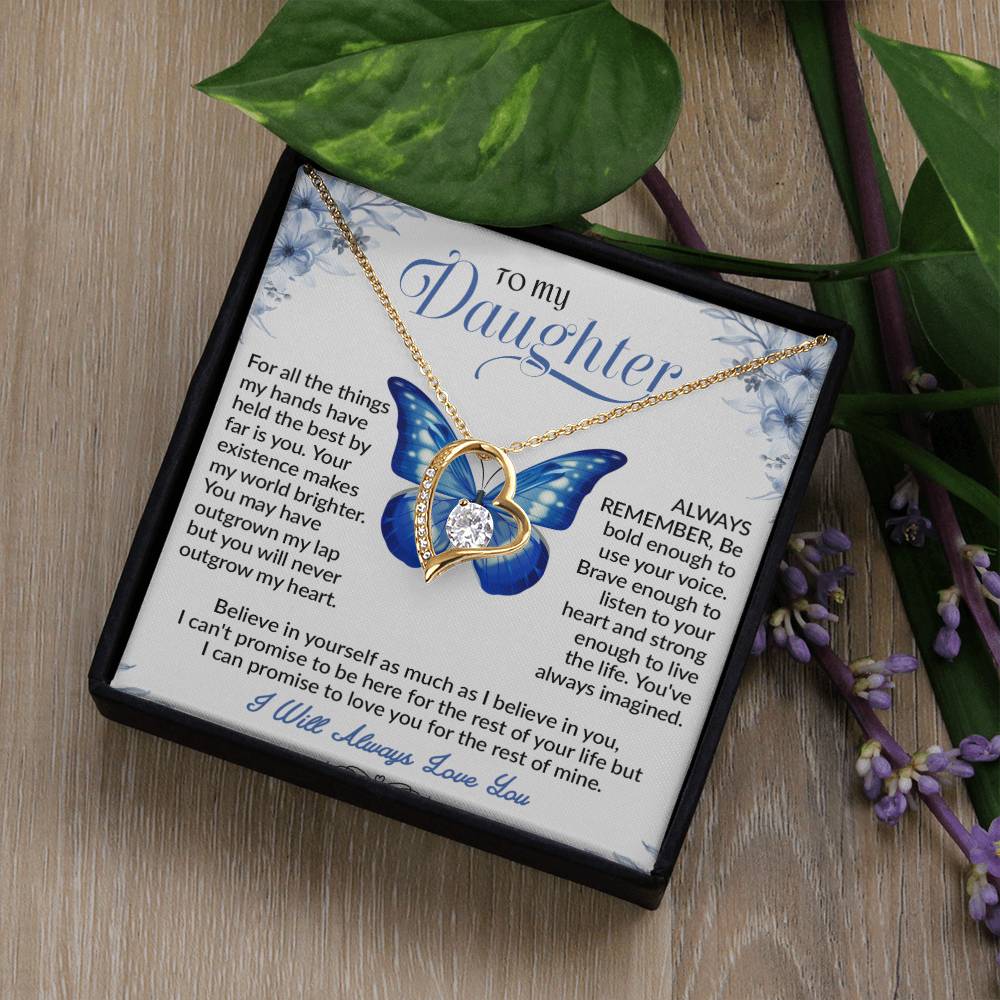 To My Daughter Necklace, Daughter Father Necklace, Daughter Gifts from Dad