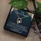 To My Bonus Daughter, Gift For Bonus Daughter Necklace, Step Daughter Necklace