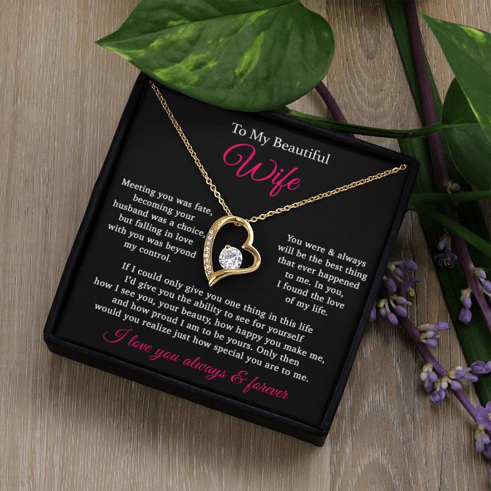 To My Wife Necklace Anniversary Gift For Wife, Birthday Gift For Wife, Gift For Wife, Necklace For Wife, Gift For Wife Birthday