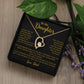 To My Daughter Necklace, Gift for Daughter from Dad, Father Daughter Necklace 18_5_Gold