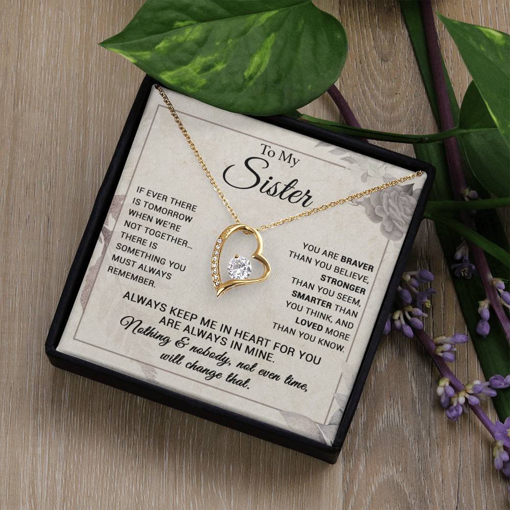 To My Sister Necklace, Brother to Sister, Birthday gift For Sister from Brother 7_9