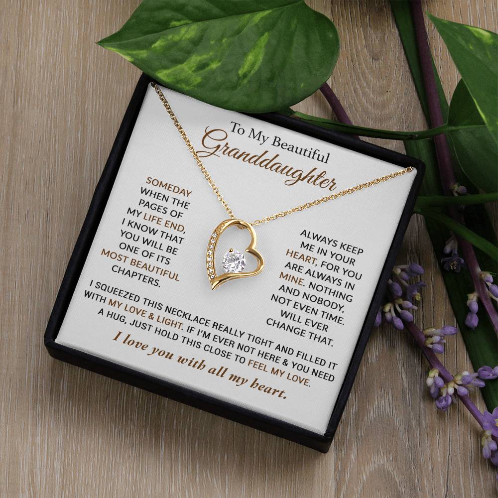 To My Granddaughter Necklace, Granddaughter Gifts From Grandma Grandmother 12_2