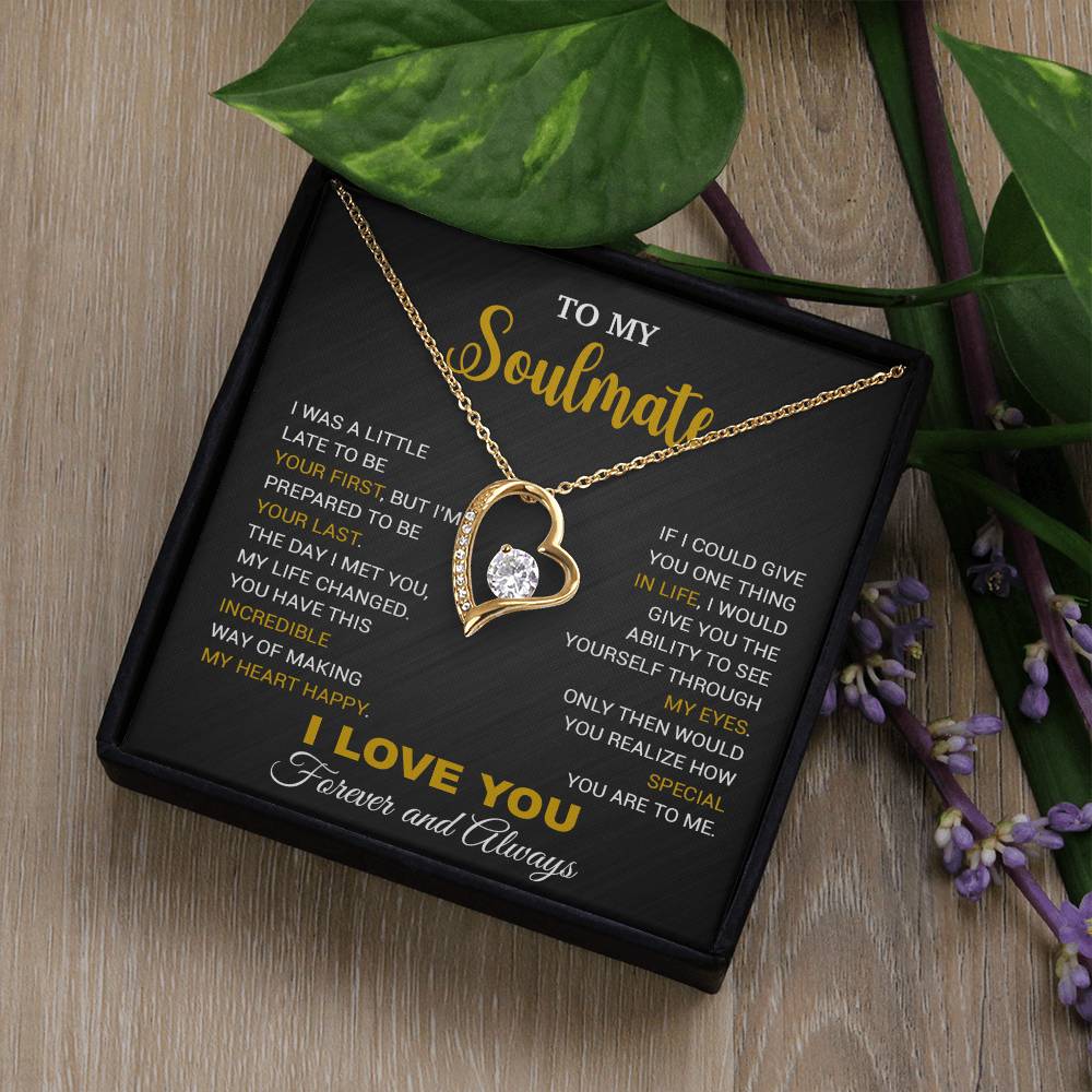 To My Soulmate Necklace, Gift For Wife Girlfriend From Husband, Christmas Gift 14_9