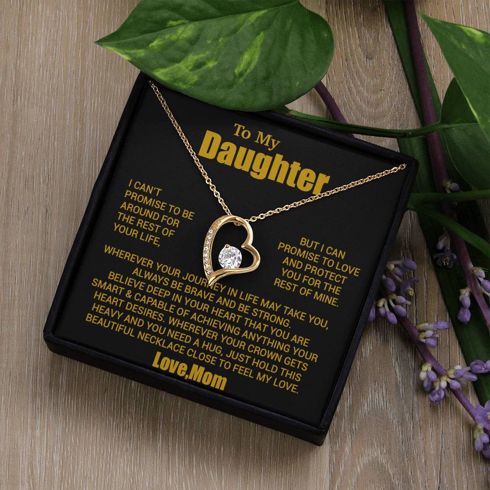 To My Daughter Necklace, Daughter Mother Necklace, Daughter Gift From Mom 24_8_Gold