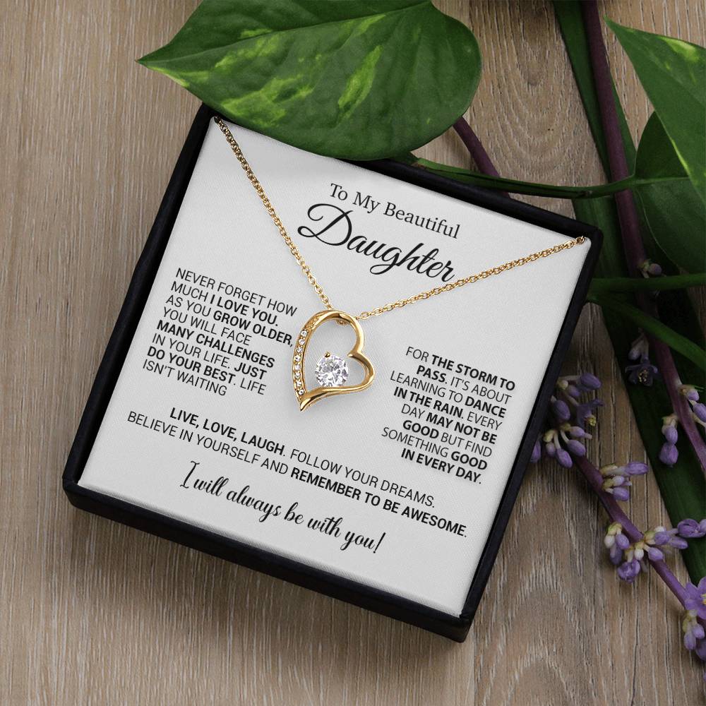 To My Daughter Necklace, Daughter Gift from Mom Dad, Birthday Christmas Gift 25_10