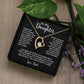 To My Daughter Necklace, Gift for Daughter from Dad, Father Daughter Necklace 3_6_Black