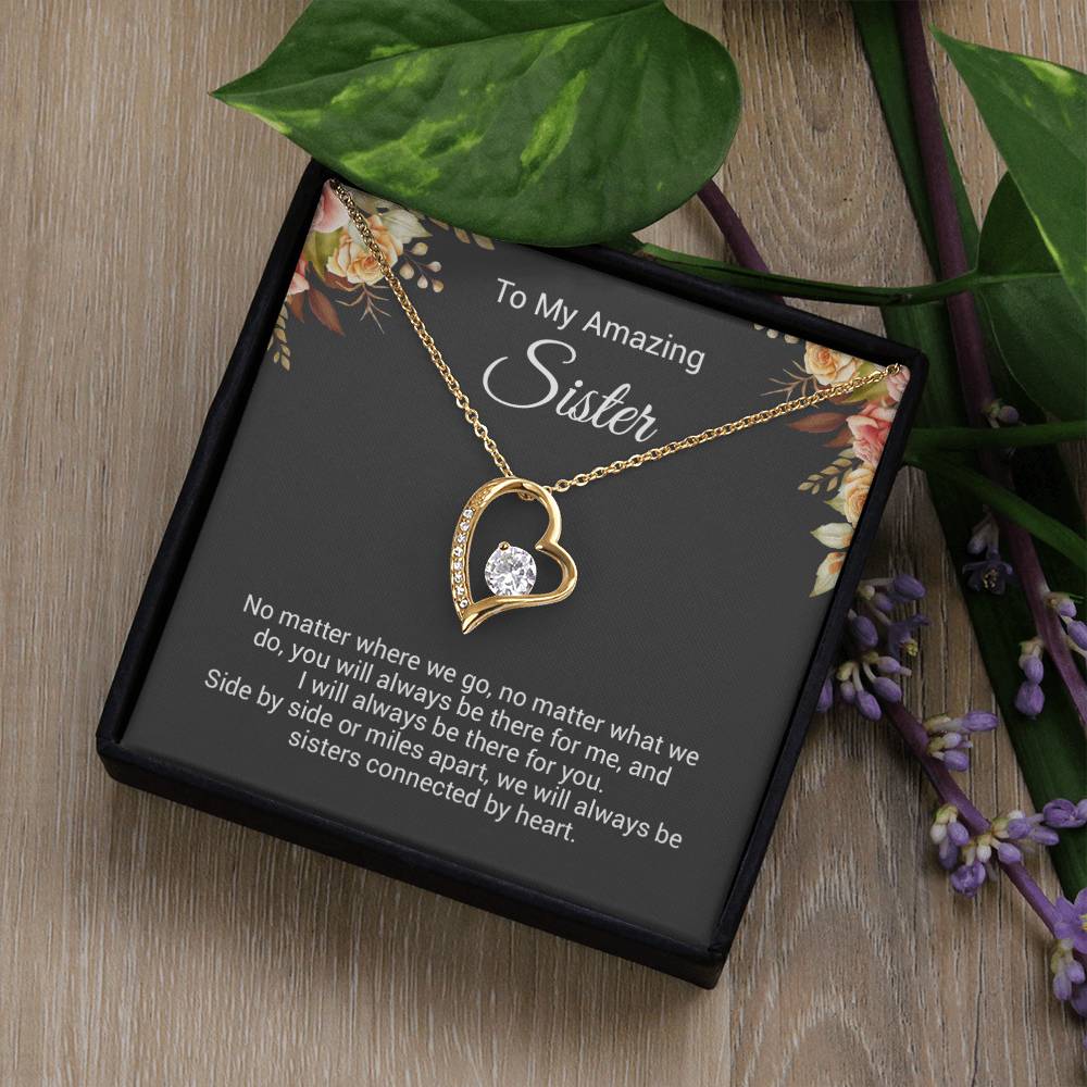 To My Sister Necklace, Birthday Gift For Sister, Sister Christmas Gift
