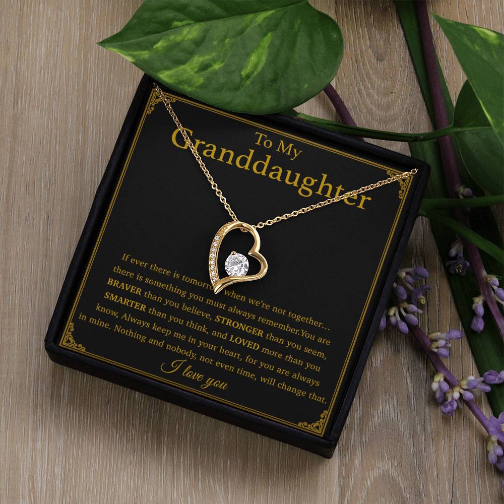 To My Granddaughter Necklace, Birthday Gift For Granddaughter, Birthday Gifts 29_8