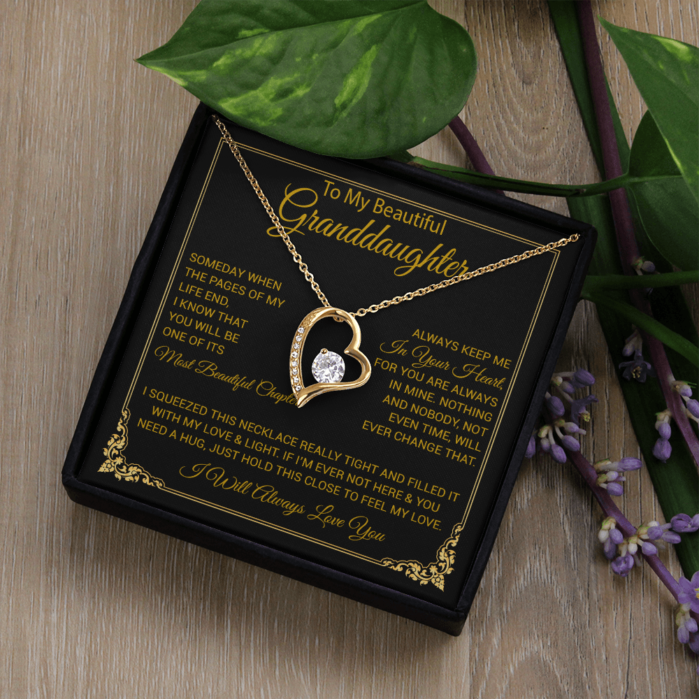 To My Granddaughter Necklace, Granddaughter Gift from Grandma, Christmas Gift 27_8