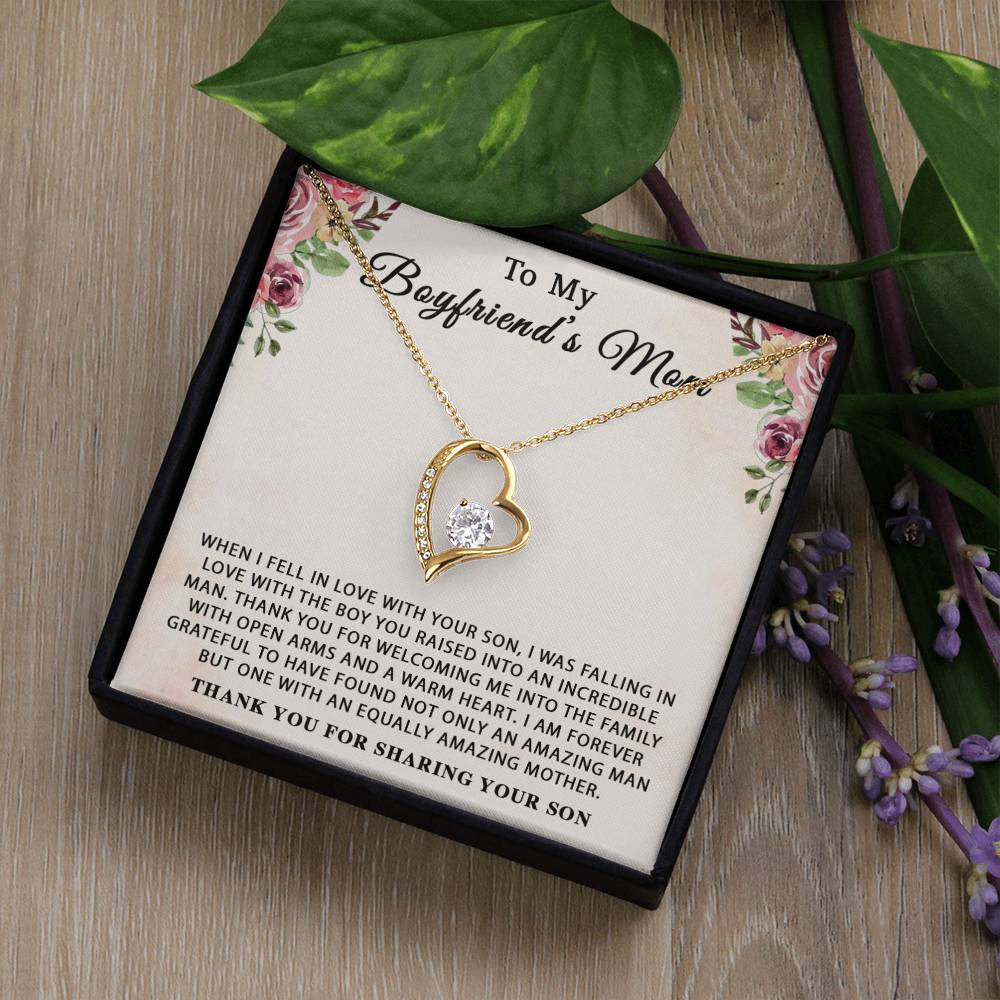 To My Boyfriend's Mom Necklace, For My Boyfriend's Mom, Birthday Gift