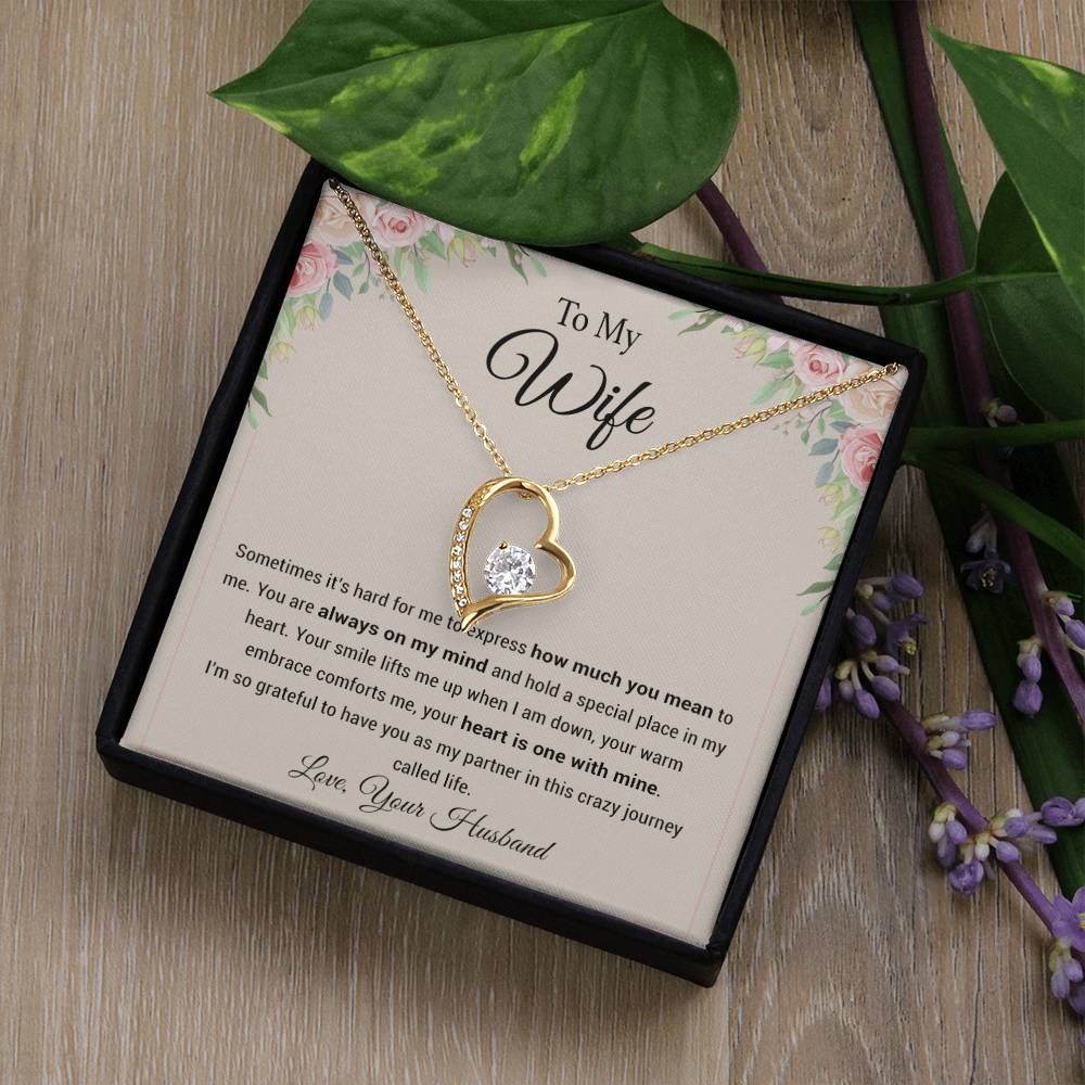 To My Wife Necklace, Wife Christmas Gift, Birthday Gift, Jewelry For My Wife