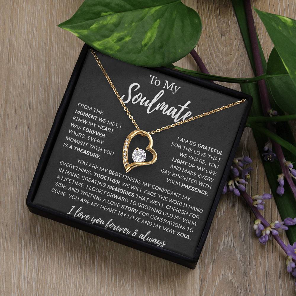 To My Soulmate Necklace, Birthday Gifts For Her, Christmas Gift For Soulmate 30_11