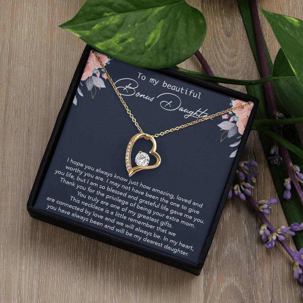 To my Bonus Daughter Necklace, Bonus Daughter, Step Daughter Gift