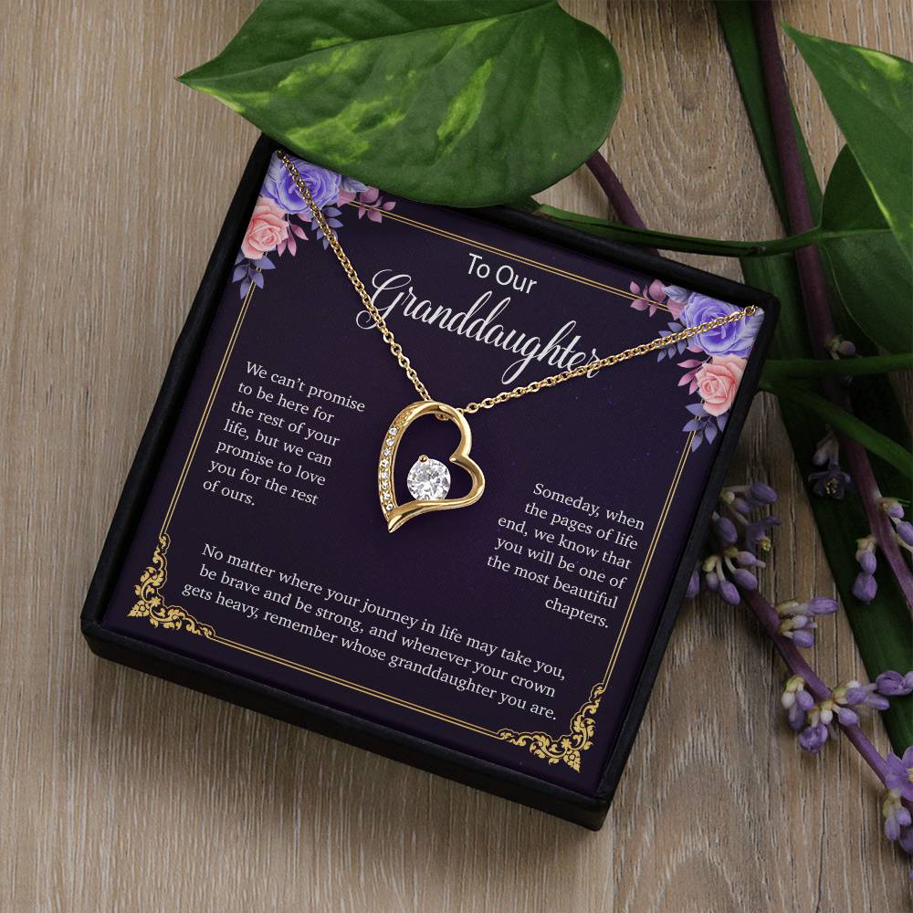 To Our Granddaughter Necklace, Birthday Gift For Granddaughter, Jewelry Gift from Grandparents 30_5