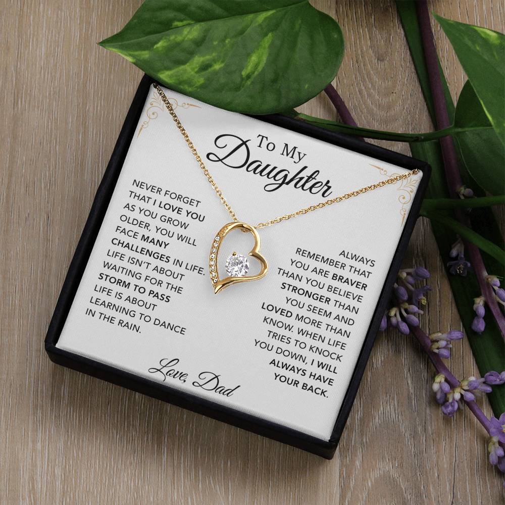 To My Daughter Necklace, Daughter Father Necklace, Daughter Gift From Dad 30_8