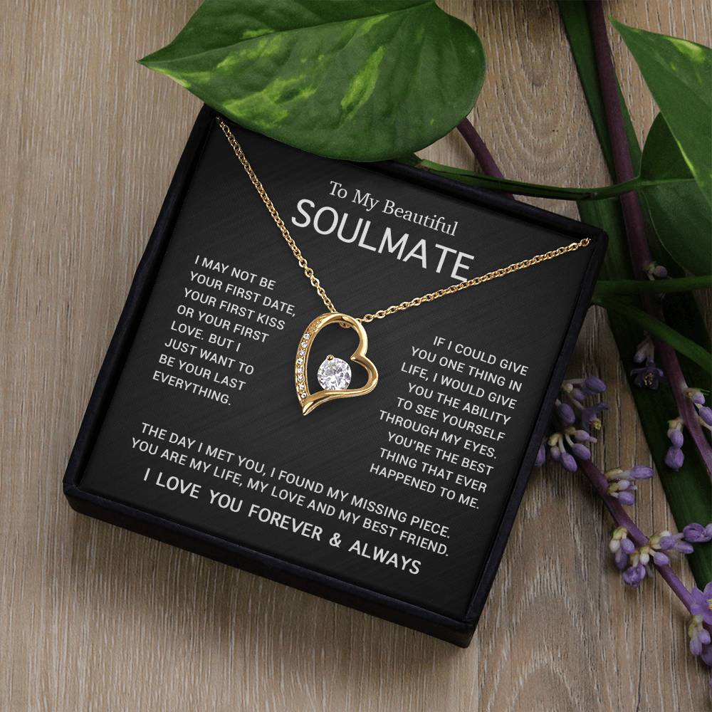 To My Soulmate Necklace, Gift For Soulmate, Anniversary Gift, Birthday Gift 3_5