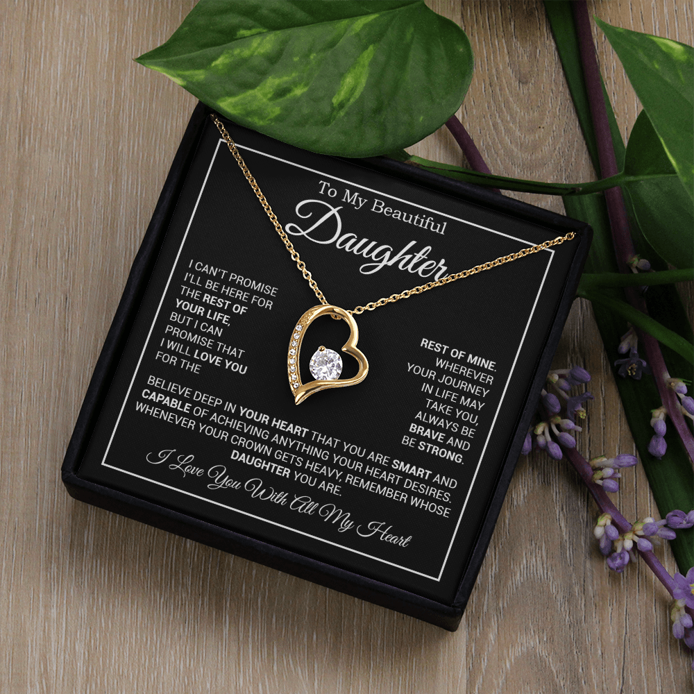 To My Daughter Necklace, Gift for Daughter from Dad And Mom Daughter