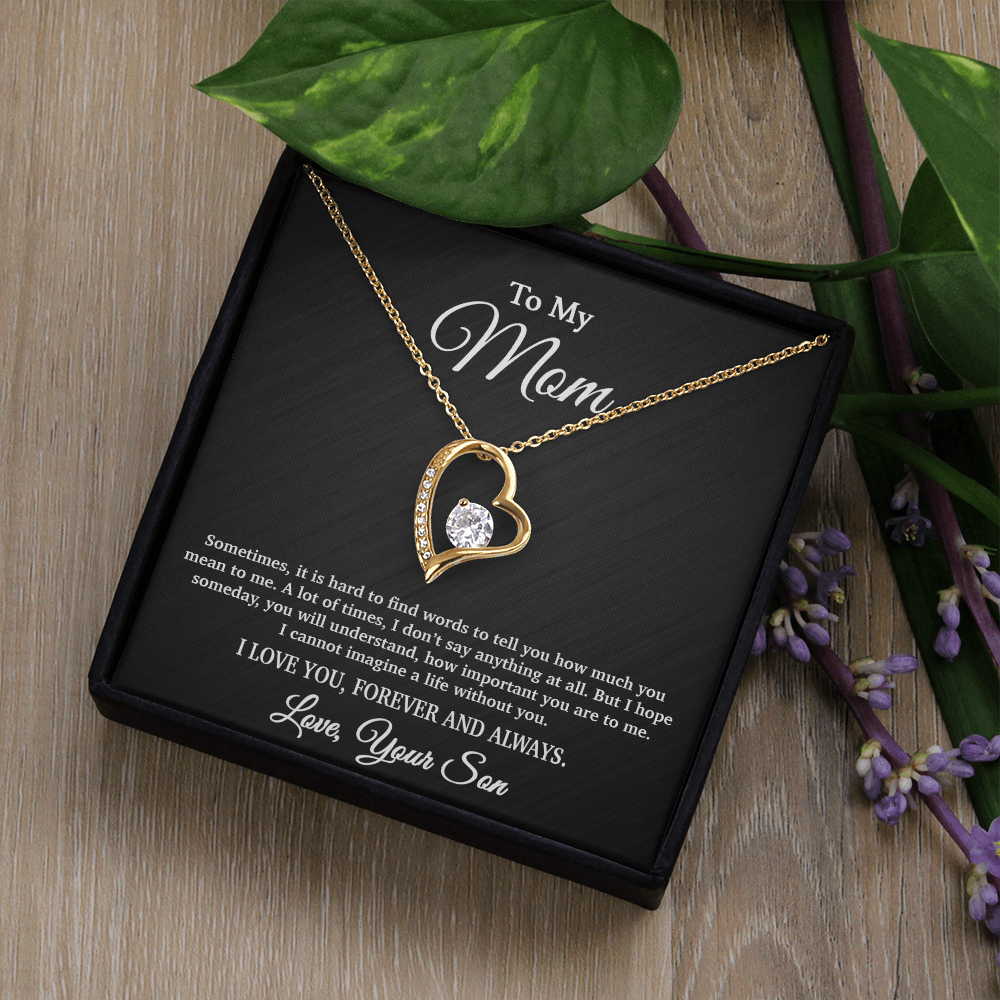 To My Mom Necklace, Gift From Son For Birthday, Mother's Day Gift 5_4