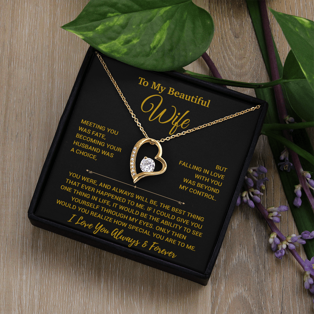 To My Wife Necklace, Vanlentines Gifts For Women, Anniversary Gift For Wife 29_12_Gold