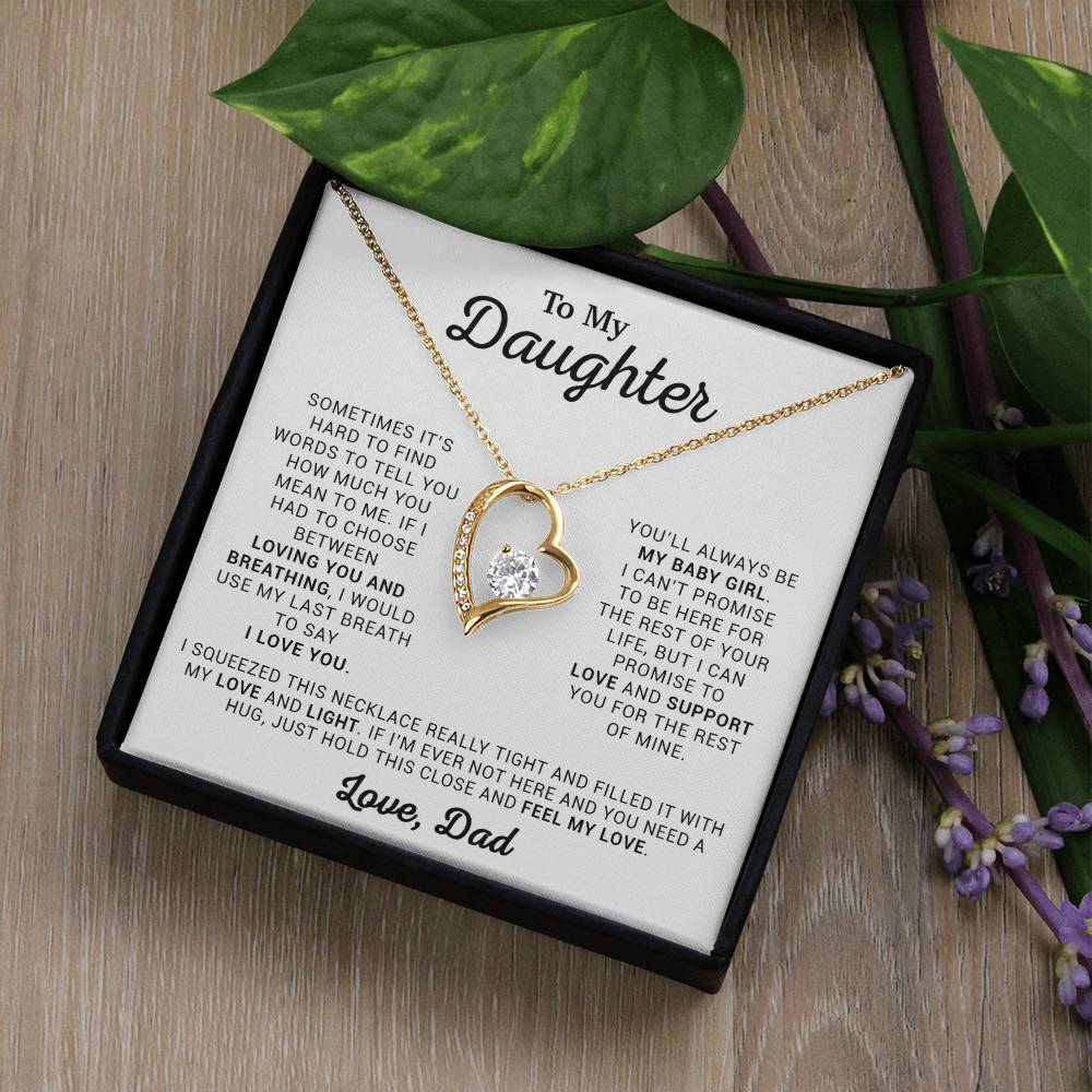To My Daughter Necklace, Daughter Necklace, Gift For Daughter From Dad 9_4
