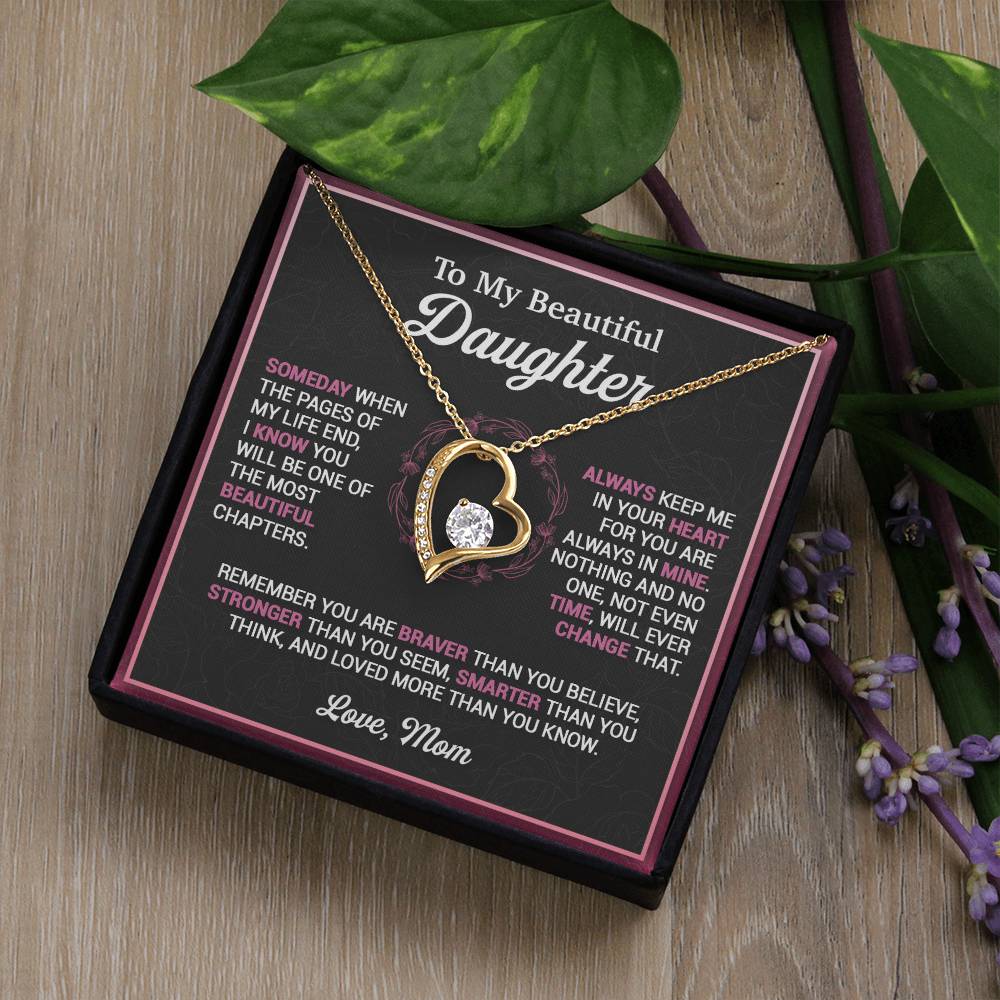To My Daughter Necklace, Gift for Daughter from Mom, Mother Daughter Necklace 16_11