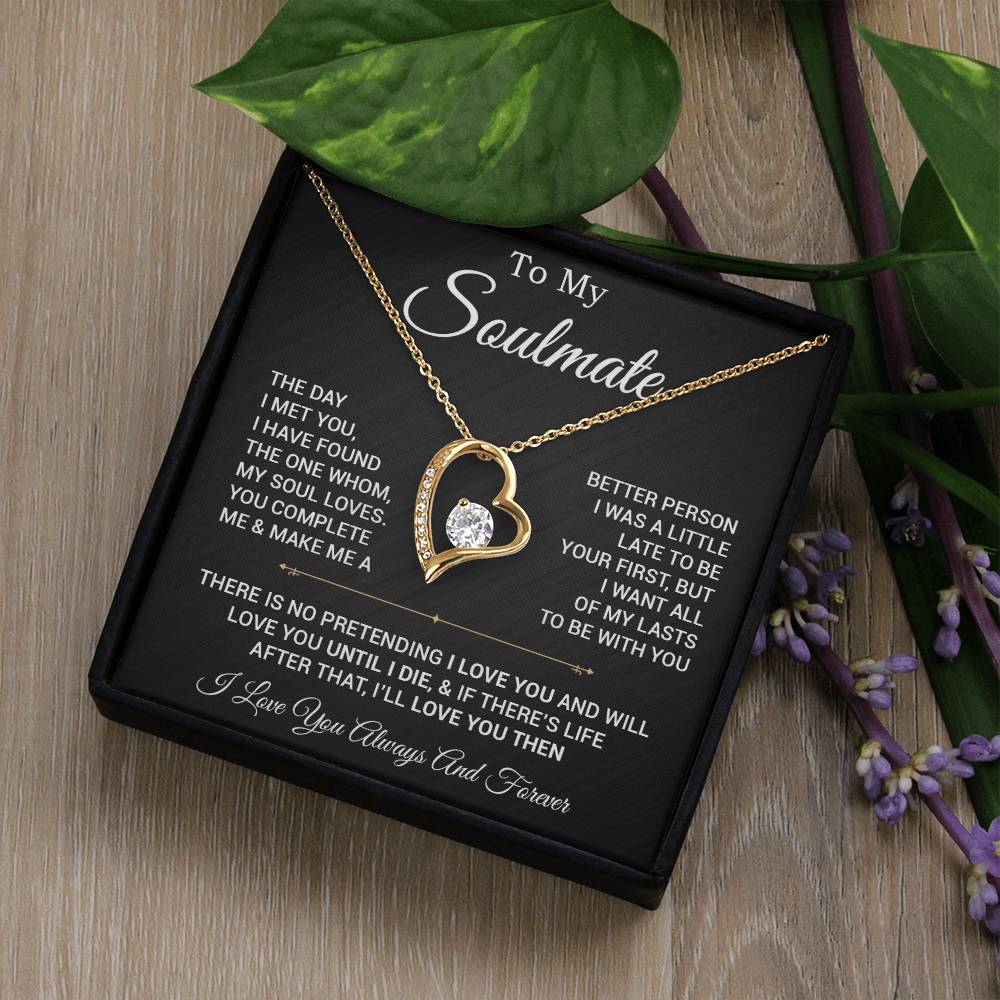 To My Soulmate Necklace, Valentines Day Gift, Gift For Wife, Anniversary Gift 28_2