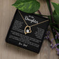 To My Daughter Necklace, Gift for Daughter from Dad, Father Daughter Necklace 18_5_Black