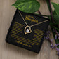 To My Daughter Necklace Gift for Daughter from Dad,Daughter Father Necklace 16_4_Gold