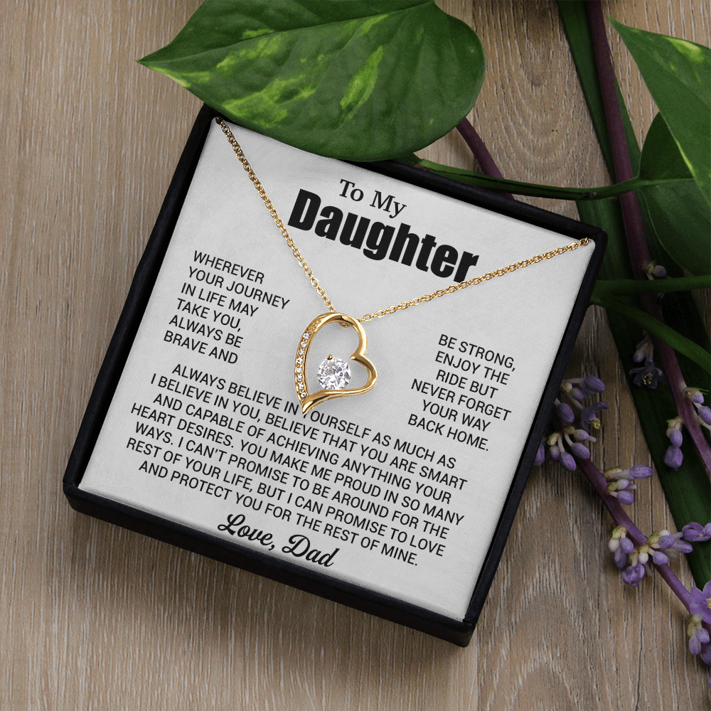 To My Daughter Necklace, Daughter Father Necklace, Daughter Gift From Dad 31_7